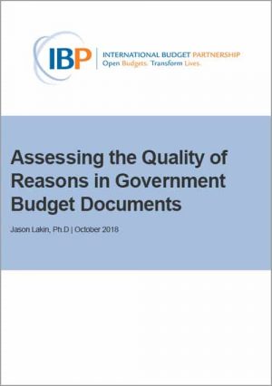 Reasons in Government Budget Documents